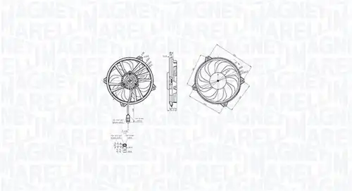 вентилатор, охлаждане на двигателя MAGNETI MARELLI 069422855010