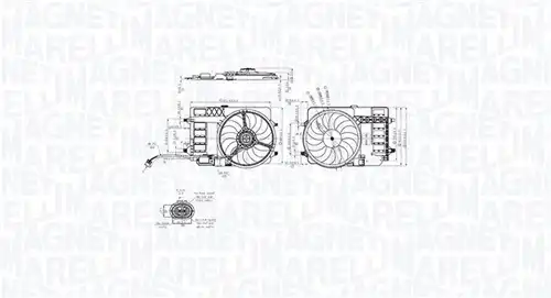 вентилатор, охлаждане на двигателя MAGNETI MARELLI 069422859010