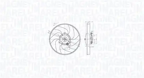 вентилатор, охлаждане на двигателя MAGNETI MARELLI 069422866010