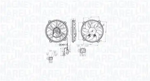 вентилатор, охлаждане на двигателя MAGNETI MARELLI 069422870010