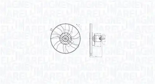 вентилатор, охлаждане на двигателя MAGNETI MARELLI 069422872010