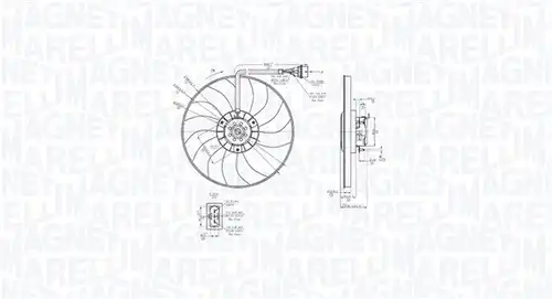 вентилатор, охлаждане на двигателя MAGNETI MARELLI 069422878010