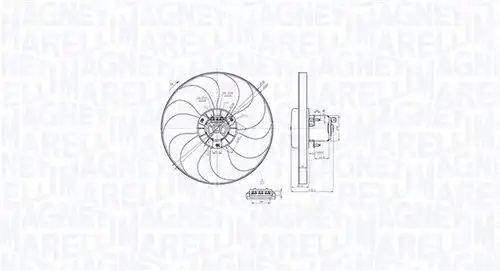 вентилатор, охлаждане на двигателя MAGNETI MARELLI 069422879010