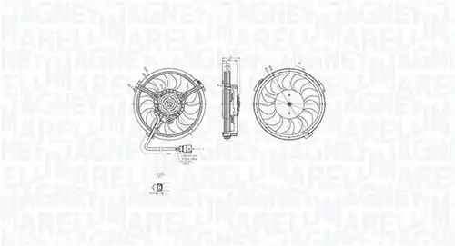 вентилатор, охлаждане на двигателя MAGNETI MARELLI 069422880010