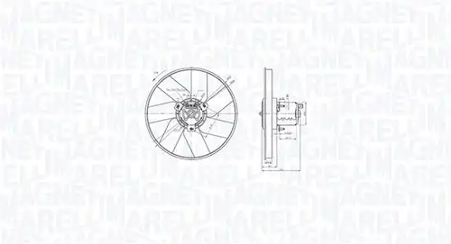 вентилатор, охлаждане на двигателя MAGNETI MARELLI 069422885010