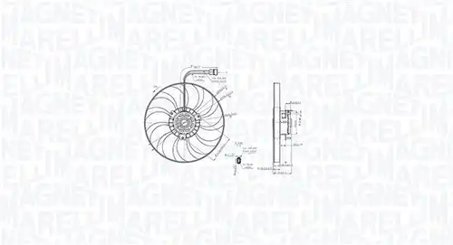 вентилатор, охлаждане на двигателя MAGNETI MARELLI 069422886010