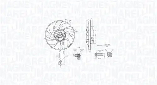 вентилатор, охлаждане на двигателя MAGNETI MARELLI 069422890010