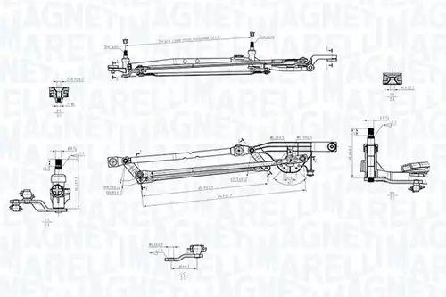 лостов механизъм на чистачките MAGNETI MARELLI 085570700010