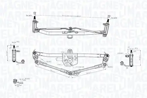 лостов механизъм на чистачките MAGNETI MARELLI 085570720010