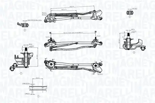 лостов механизъм на чистачките MAGNETI MARELLI 085570740010