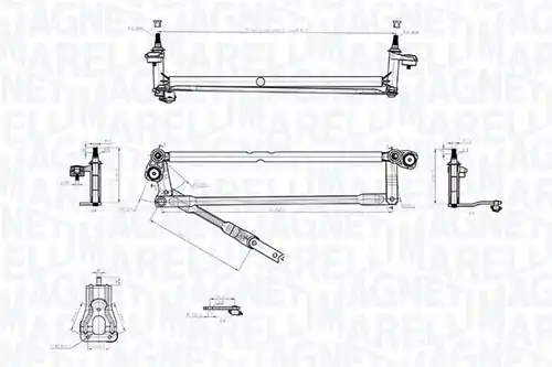 лостов механизъм на чистачките MAGNETI MARELLI 085570748010