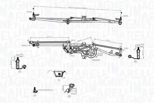 лостов механизъм на чистачките MAGNETI MARELLI 085570751010
