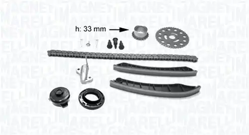 комплект ангренажна верига MAGNETI MARELLI 341500001400