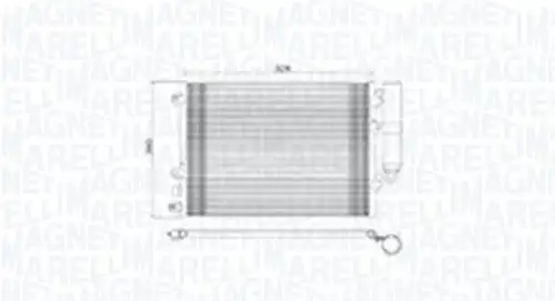 кондензатор, климатизация MAGNETI MARELLI 350203893000