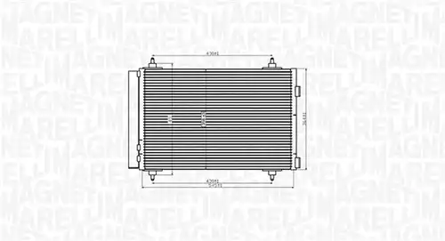 кондензатор, климатизация MAGNETI MARELLI 350203916000