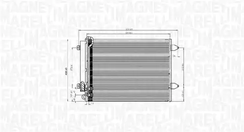 кондензатор, климатизация MAGNETI MARELLI 350203919000