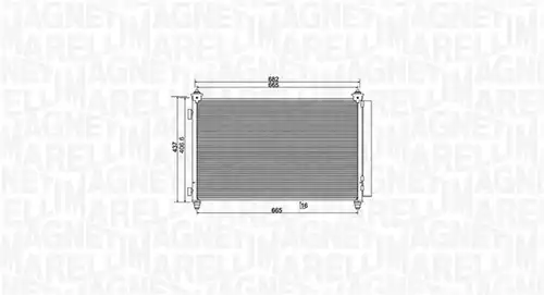 кондензатор, климатизация MAGNETI MARELLI 350203991000