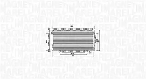 кондензатор, климатизация MAGNETI MARELLI 350203998000