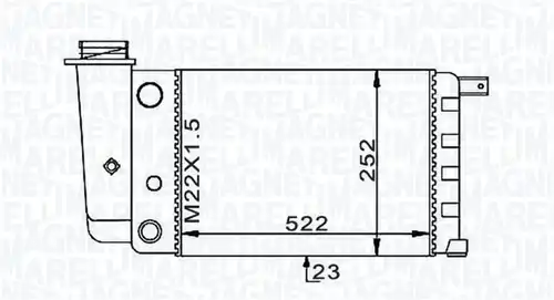 воден радиатор MAGNETI MARELLI 350213101000