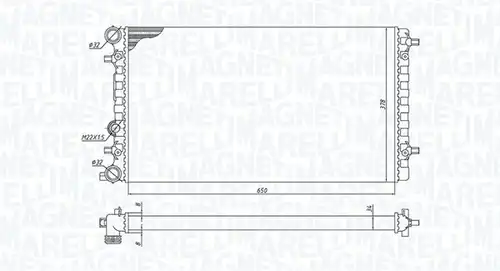 воден радиатор MAGNETI MARELLI 350213105100