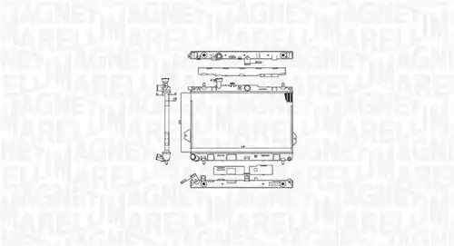 воден радиатор MAGNETI MARELLI 350213110400