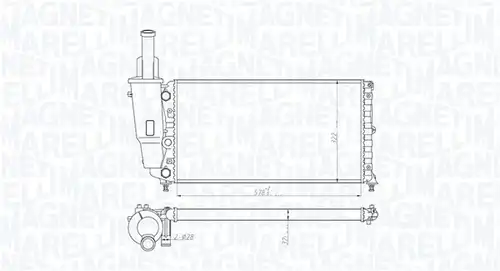 воден радиатор MAGNETI MARELLI 350213114000