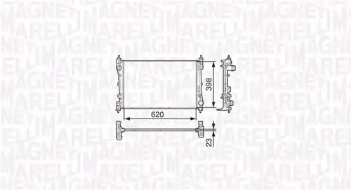 воден радиатор MAGNETI MARELLI 350213131600