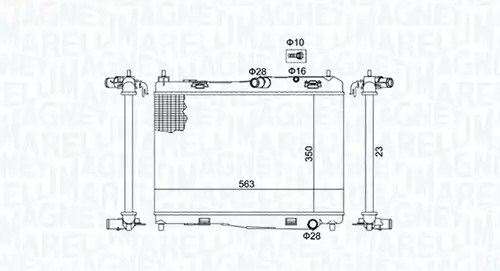 воден радиатор MAGNETI MARELLI 350213142100