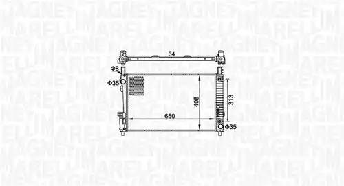 воден радиатор MAGNETI MARELLI 350213151700