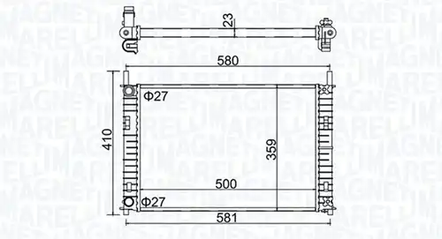 воден радиатор MAGNETI MARELLI 350213152700