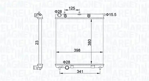 воден радиатор MAGNETI MARELLI 350213153700