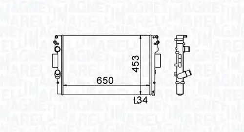 воден радиатор MAGNETI MARELLI 350213154000