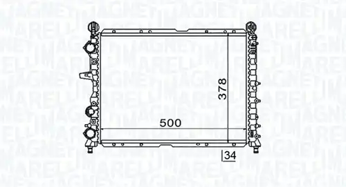 воден радиатор MAGNETI MARELLI 350213154600