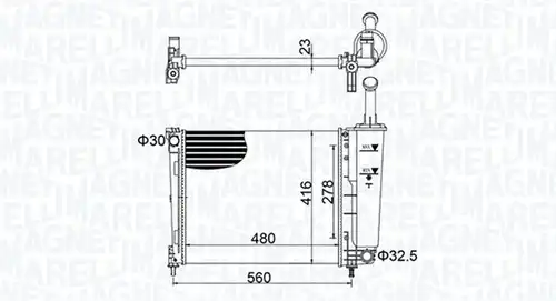 воден радиатор MAGNETI MARELLI 350213155700