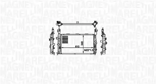 воден радиатор MAGNETI MARELLI 350213155800