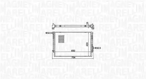 воден радиатор MAGNETI MARELLI 350213156200