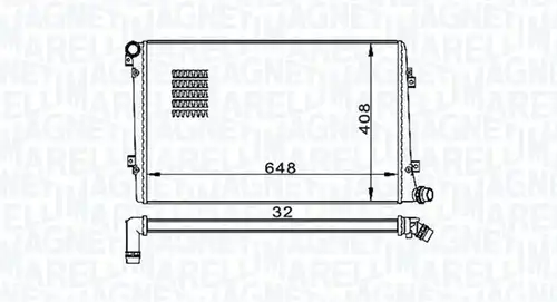 воден радиатор MAGNETI MARELLI 350213157300