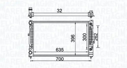 воден радиатор MAGNETI MARELLI 350213157600