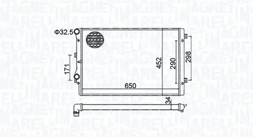 воден радиатор MAGNETI MARELLI 350213157800