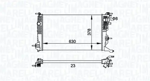 воден радиатор MAGNETI MARELLI 350213158300