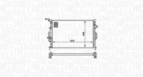 воден радиатор MAGNETI MARELLI 350213158700
