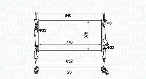 воден радиатор MAGNETI MARELLI 350213158900