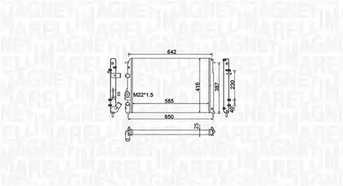 воден радиатор MAGNETI MARELLI 350213159100