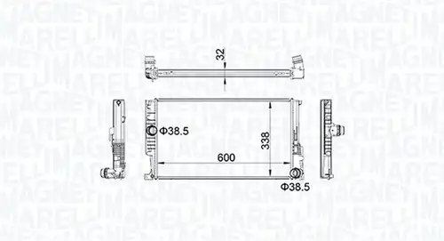 воден радиатор MAGNETI MARELLI 350213159600