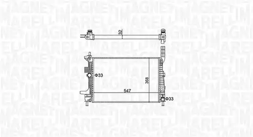 воден радиатор MAGNETI MARELLI 350213159700