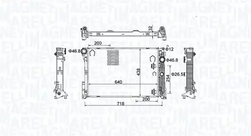 воден радиатор MAGNETI MARELLI 350213159800
