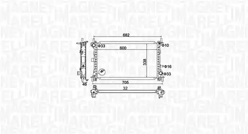 воден радиатор MAGNETI MARELLI 350213159900