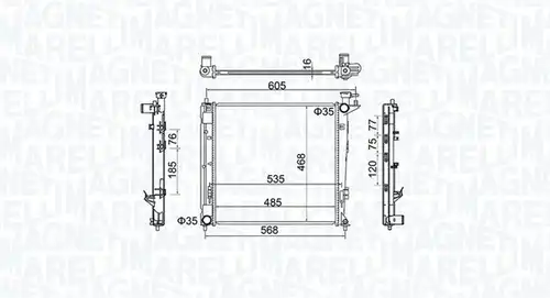 воден радиатор MAGNETI MARELLI 350213160500