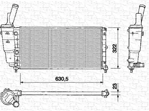 воден радиатор MAGNETI MARELLI 350213161000