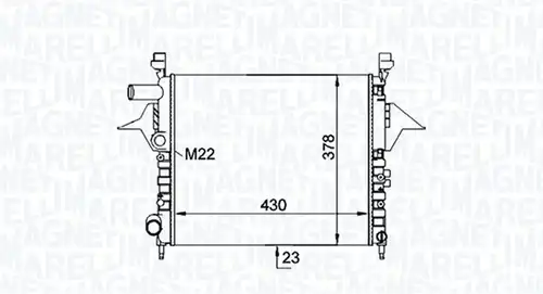 воден радиатор MAGNETI MARELLI 350213161200